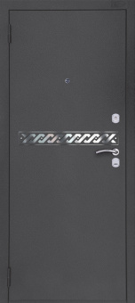 Аргус 3К Черный шелк Квентин белое дерево/бетон темный фото