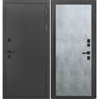 Дорстон ЭкоТерм Букле черный Цемент светлый фото